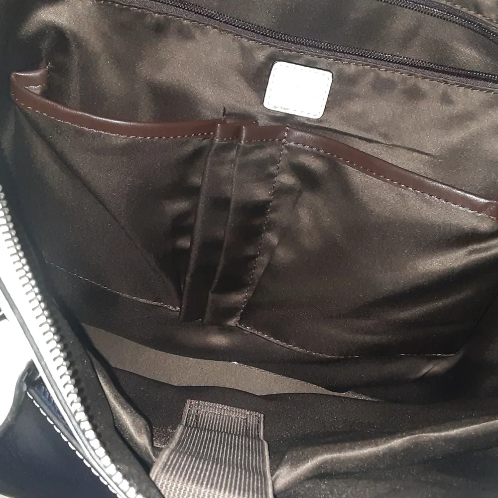 Cluci Navy and Cream Laptop Bag